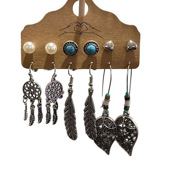 Brand New!! Boho style earring bundle of 6 - Picture 1 of 4